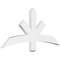 Ekena Millwork Alberta Architectural Grade PVC Gable Bracket, 48"W x 22"H x 2"D x 4"F, 11/12 Pitch GBP048X22X0204ALB00 - alternate 1